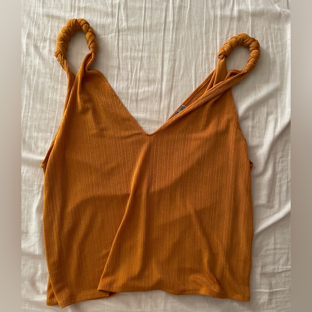 ZARA Orange Tank Top